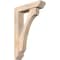 Ekena Millwork Legacy Slat Smooth Bracket w/ Offset Brace, Douglas Fir, 5 1/2"W x 22"D x 34"H BKT0604X22X34LEC06SDF - alternate 1